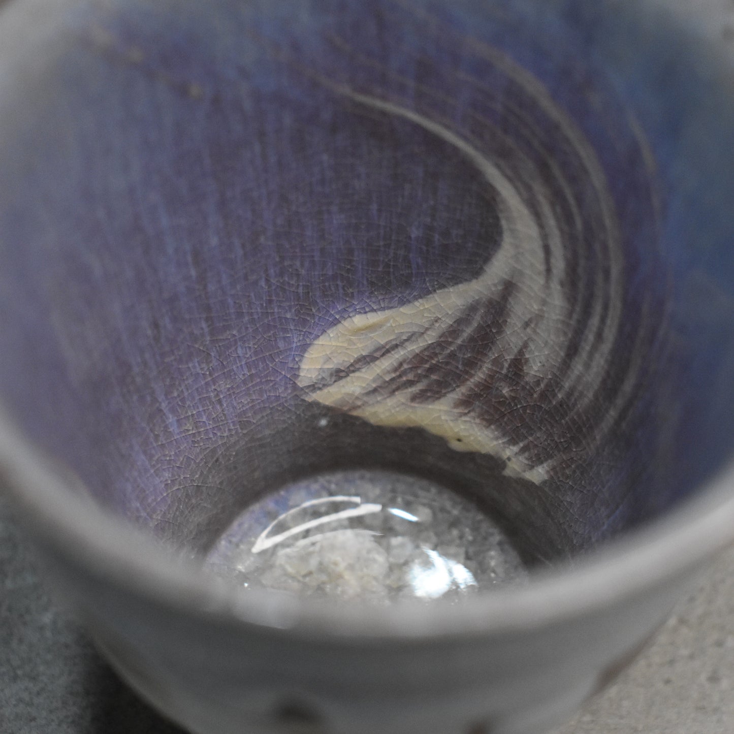 Hagi-yaki Murasaki Yunomi Teacup