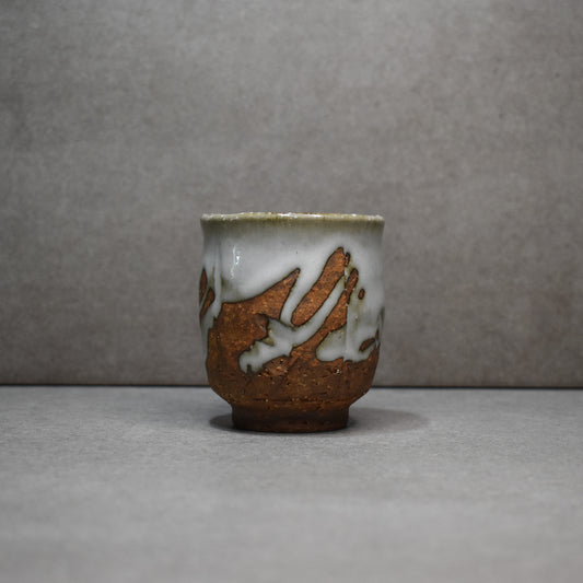 Senryuzan Hagi Pottery: Shira Hagi Yunomi Cup