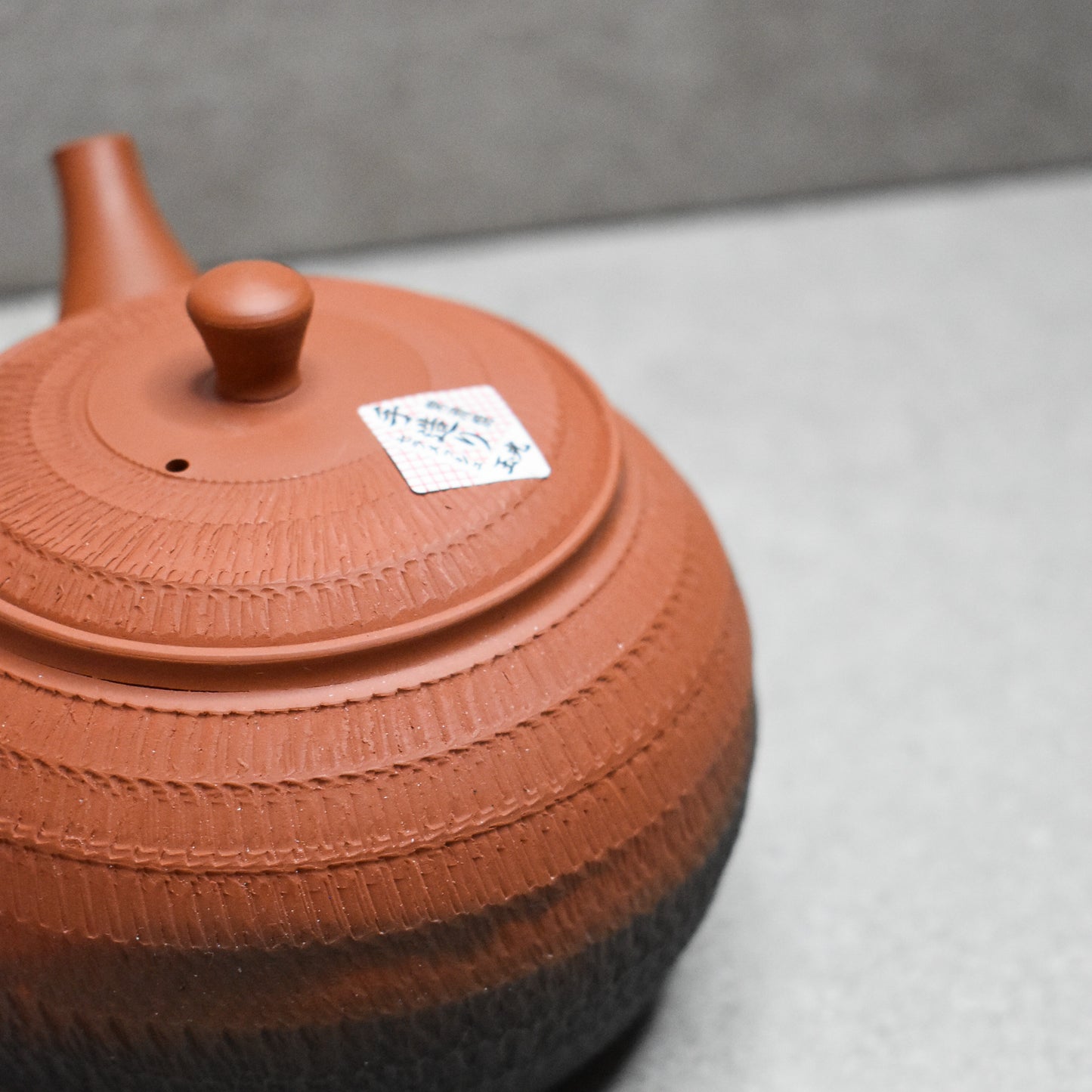 Tokoname: Akai Tobikanna Kyusu by Hirotaka Umehara