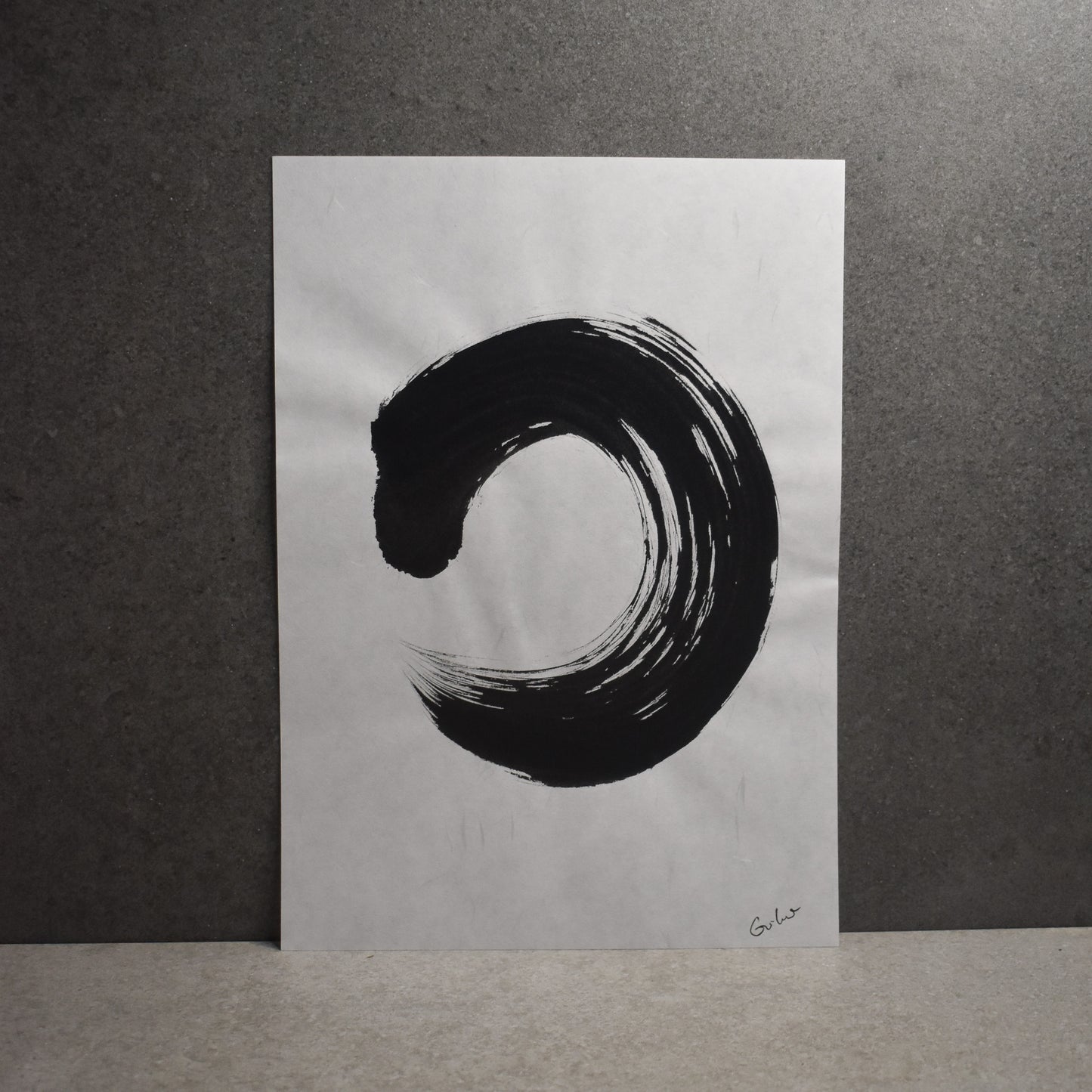 Original Calligraphy Art: Enso