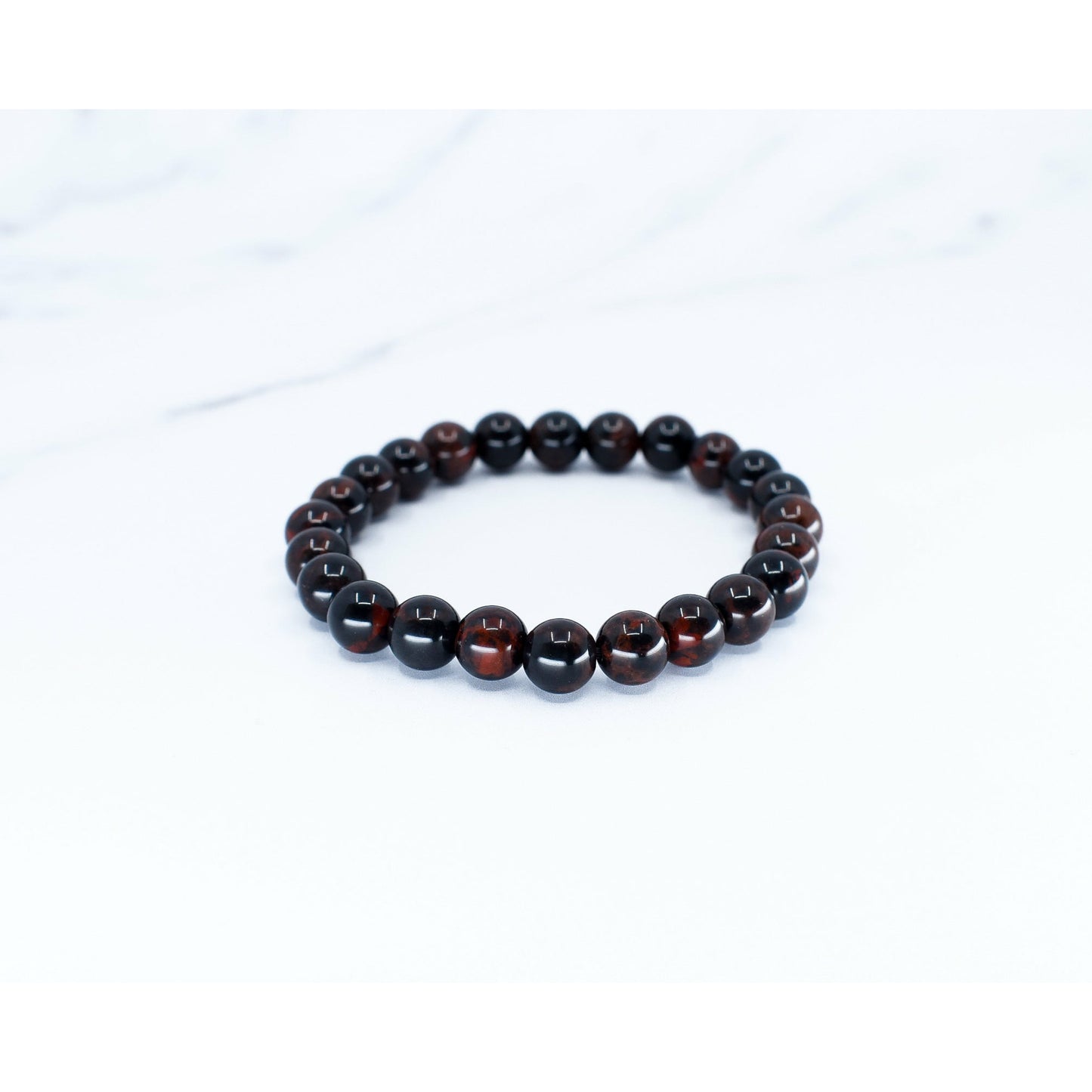 Vermillion Obsidian 8mm Bracelet