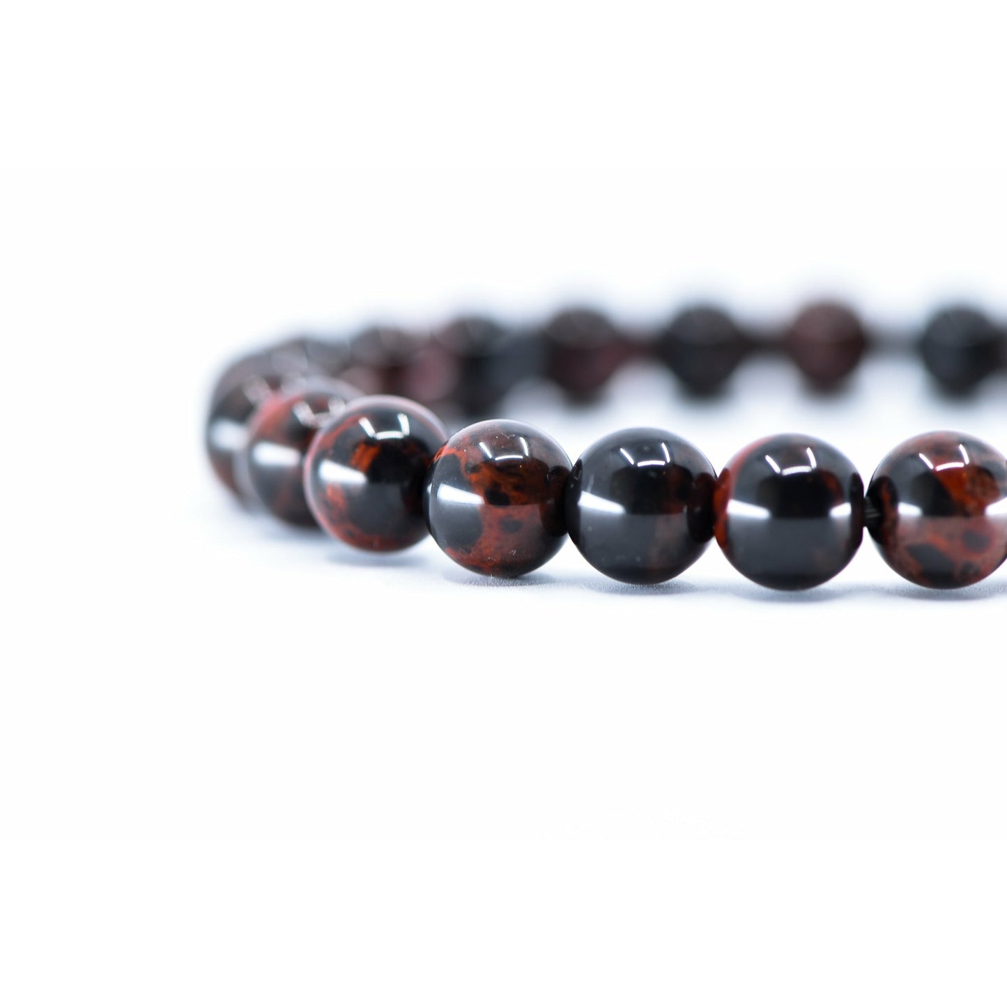 Vermillion Obsidian 8mm Bracelet
