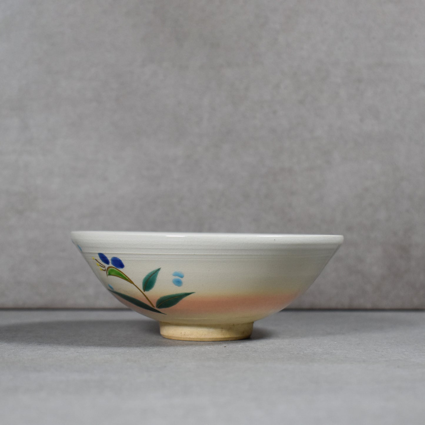 Kyo-yaki Summer Natsu Flower Chawan