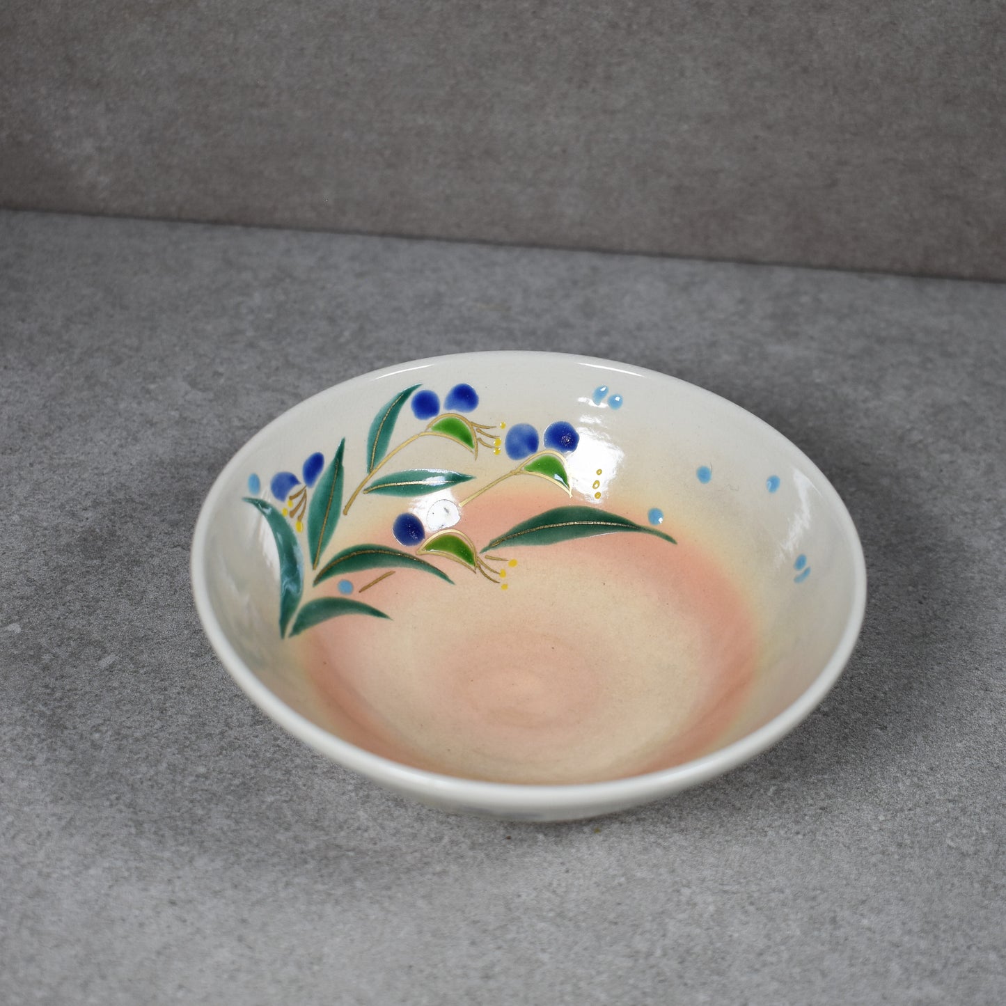 Kyo-yaki Summer Natsu Flower Chawan