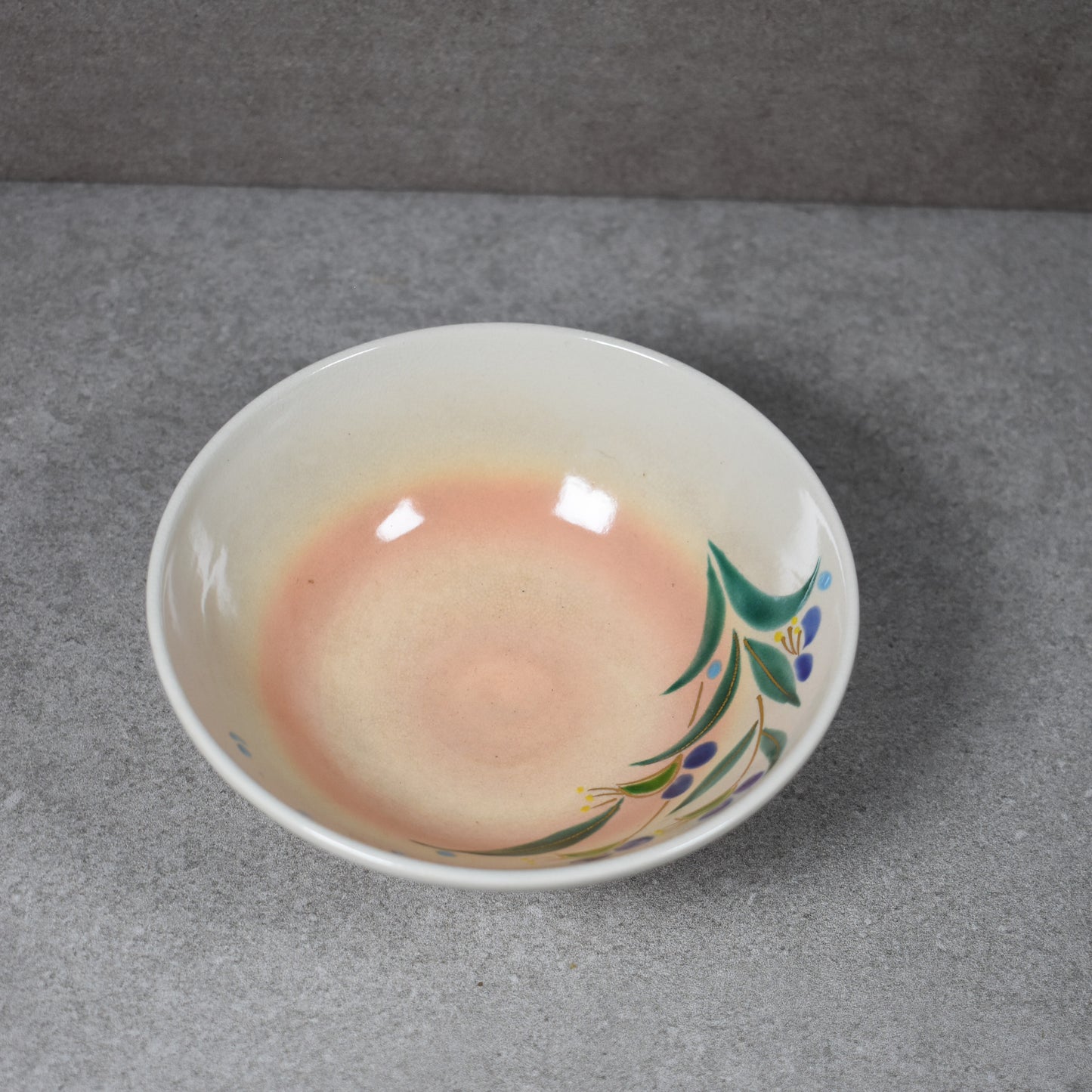 Kyo-yaki Summer Natsu Flower Chawan