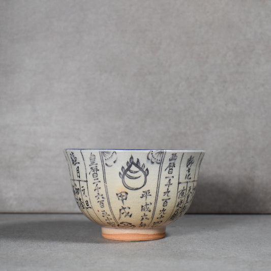 Kyo-yaki Zodiac Calendar Chawan