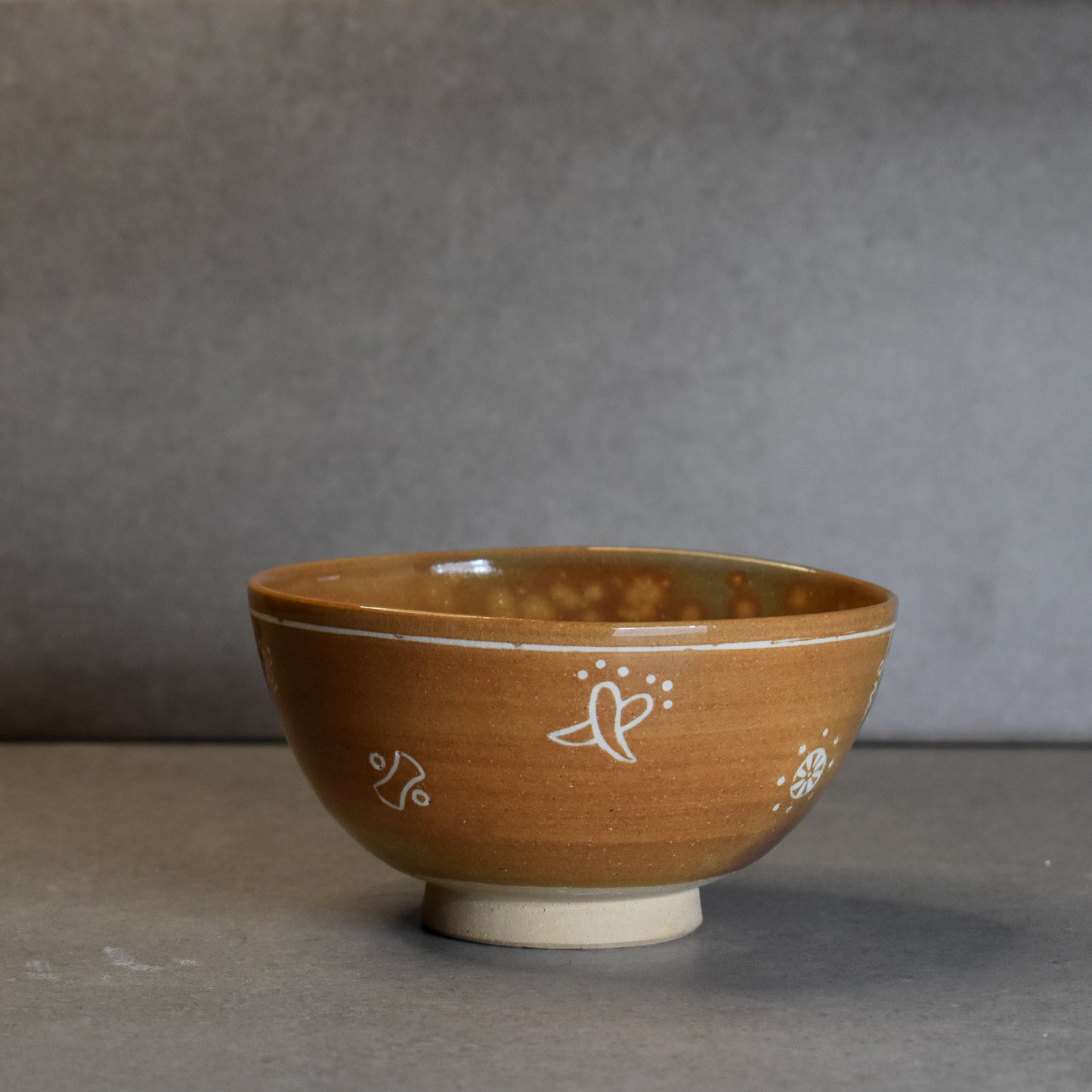 Vintage Chawan by Potter Shimizu Hiroshi: Zodiac Year of the Rooser