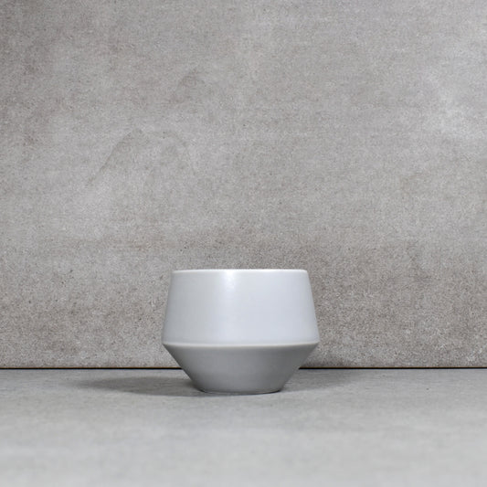 Shinzan Kiln Yamatsu: Frustum Grey Sencha Tea Cup
