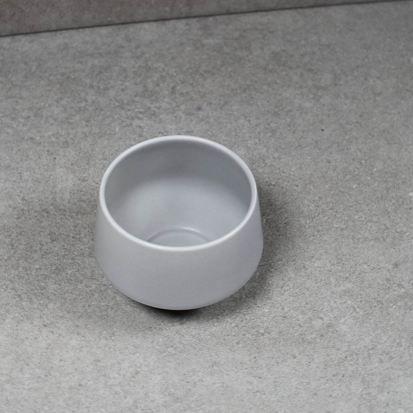 Shinzan Kiln Yamatsu: Frustum Grey Sencha Tea Cup