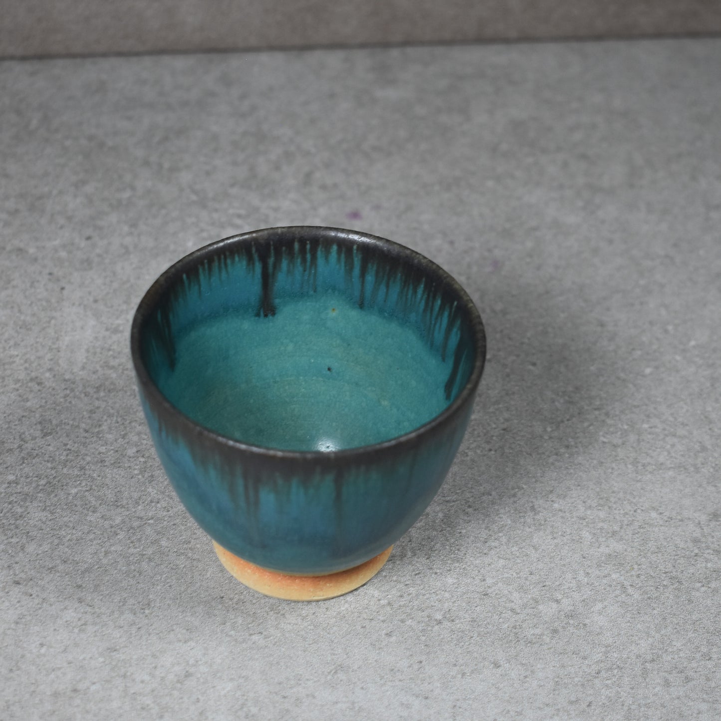 Tokoname: Turquoise Tea Cup by Maekawa Junzo