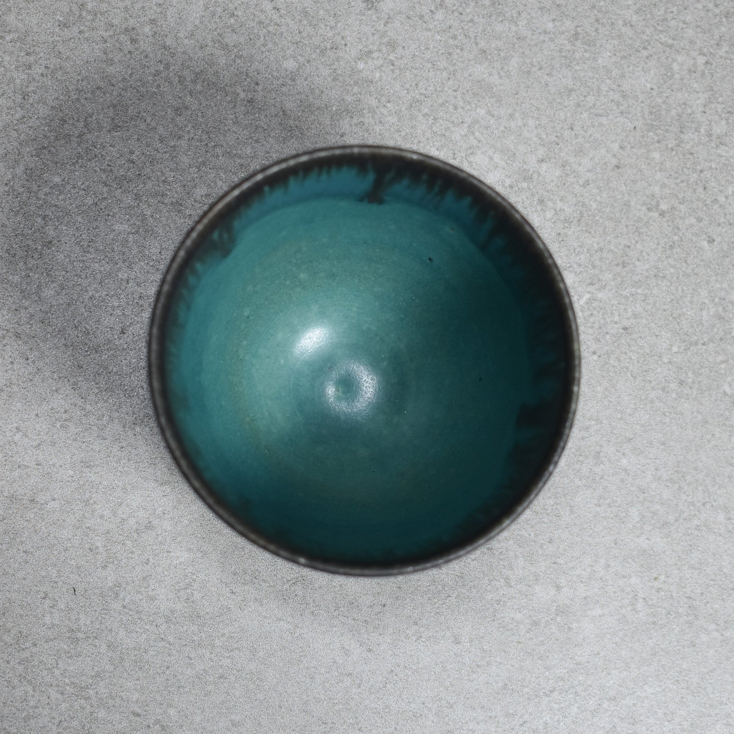 Tokoname: Turquoise Tea Cup by Maekawa Junzo