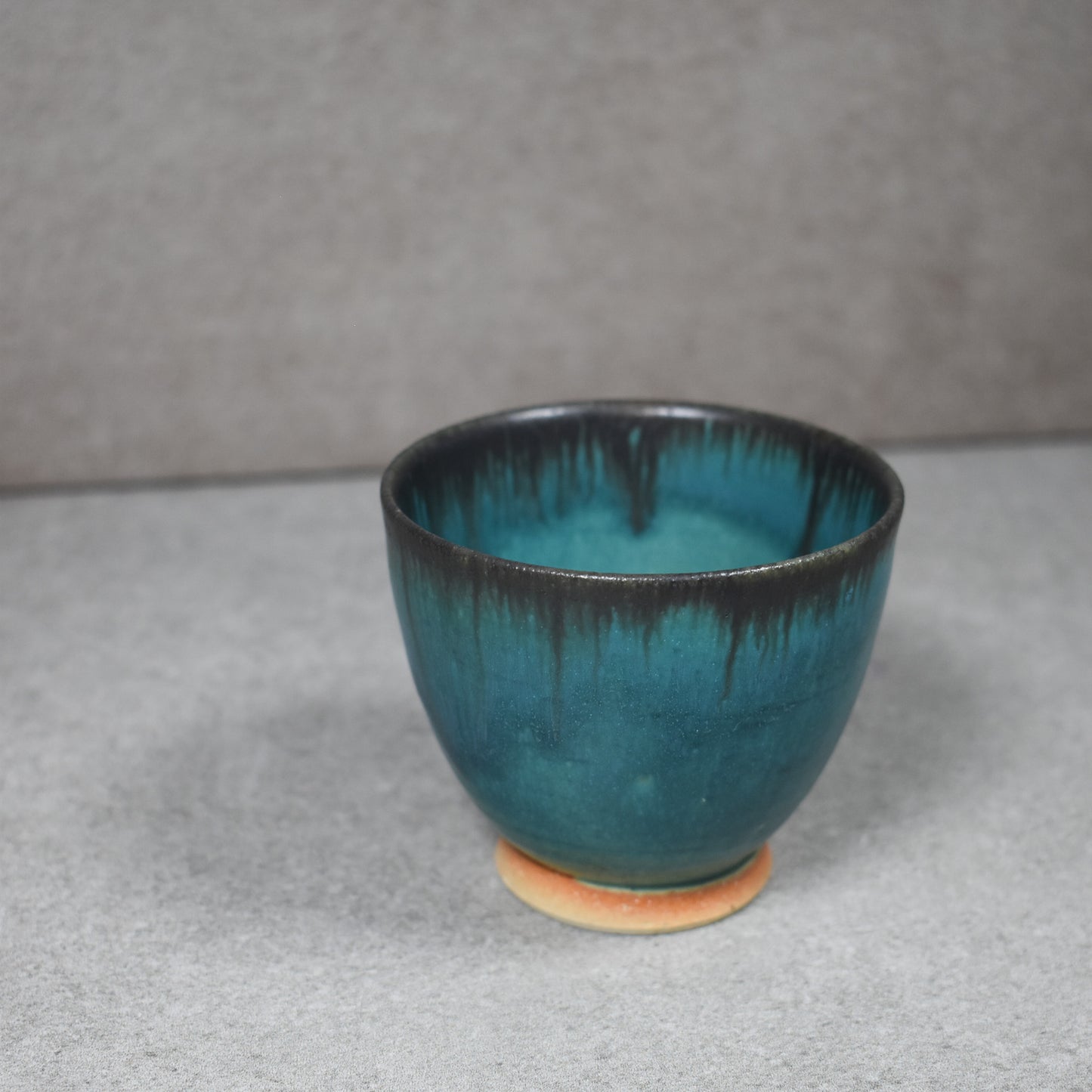 Tokoname: Turquoise Tea Cup by Maekawa Junzo