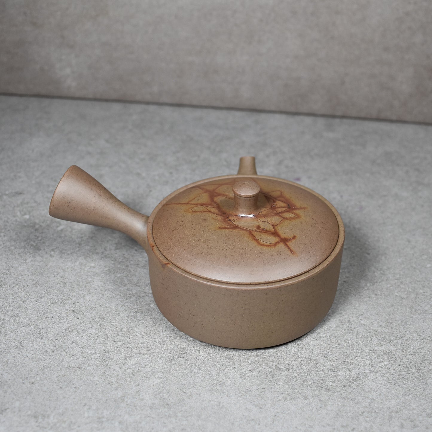 Tokoname: Mogake Seaweed Shallow Kyusu by Hirotaka Umehara