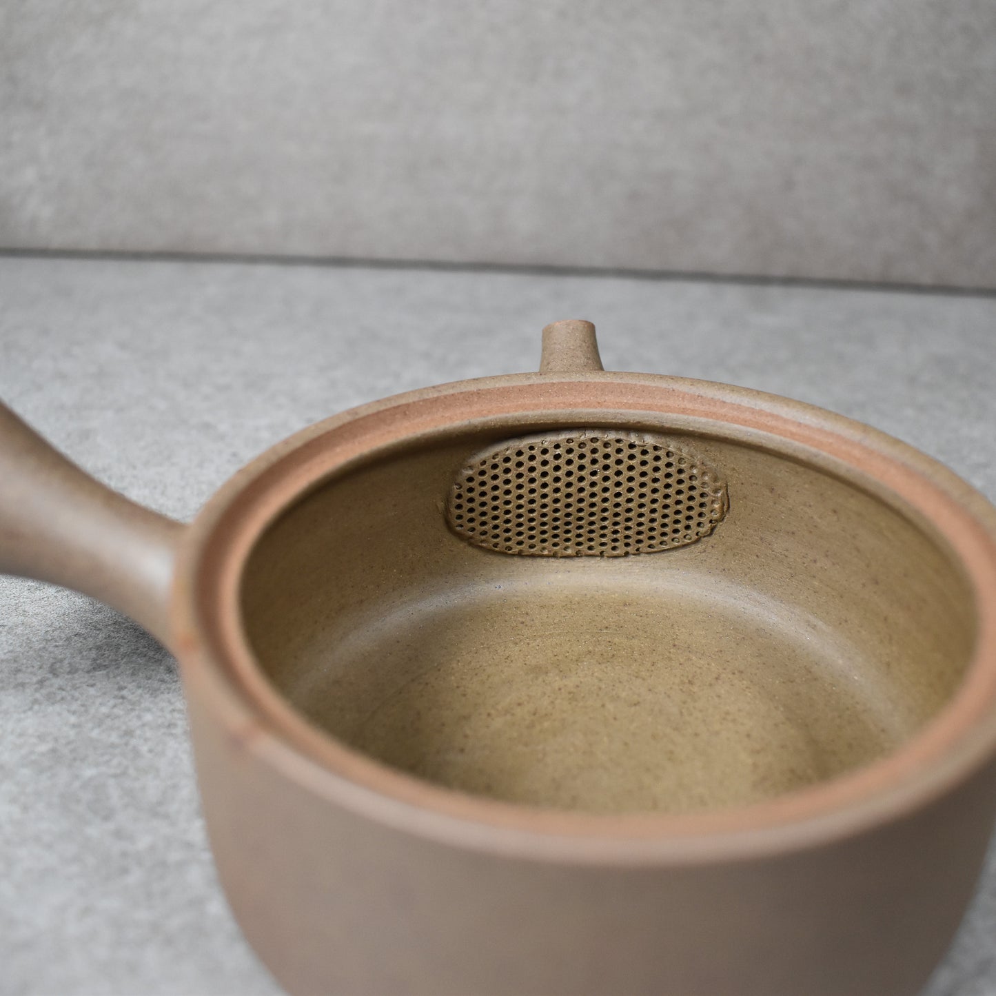 Tokoname: Mogake Seaweed Shallow Kyusu by Hirotaka Umehara