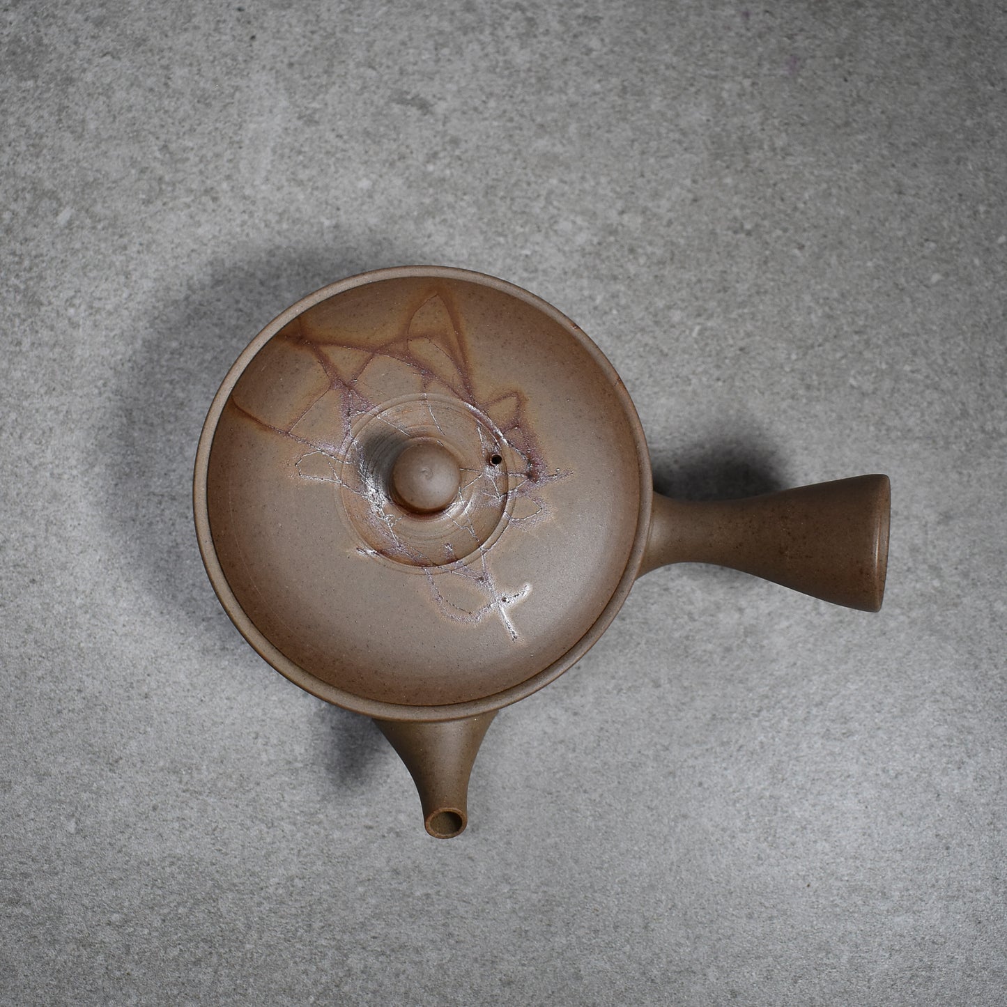 Tokoname: Mogake Seaweed Shallow Kyusu by Hirotaka Umehara