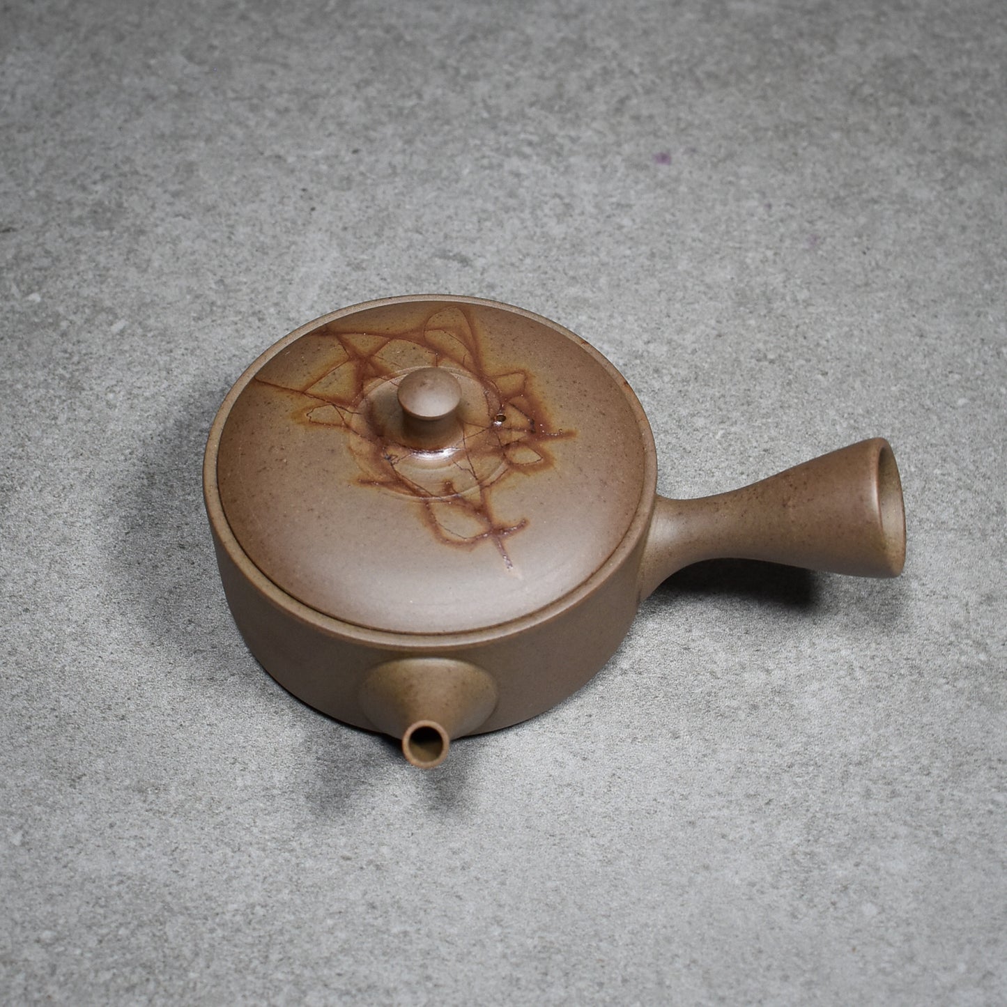 Tokoname: Mogake Seaweed Shallow Kyusu by Hirotaka Umehara
