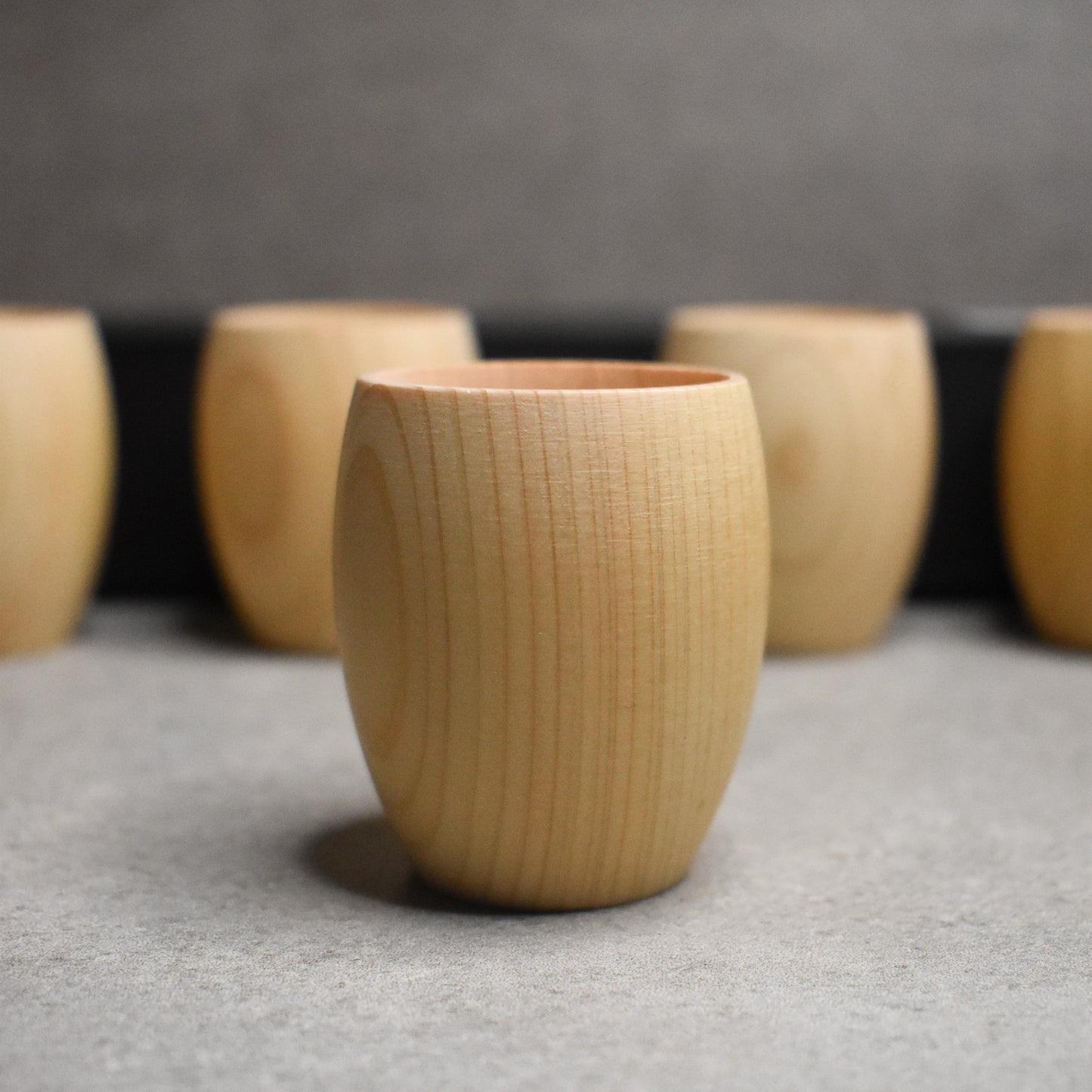 Hinoki Guinomi Sake Cup Set
