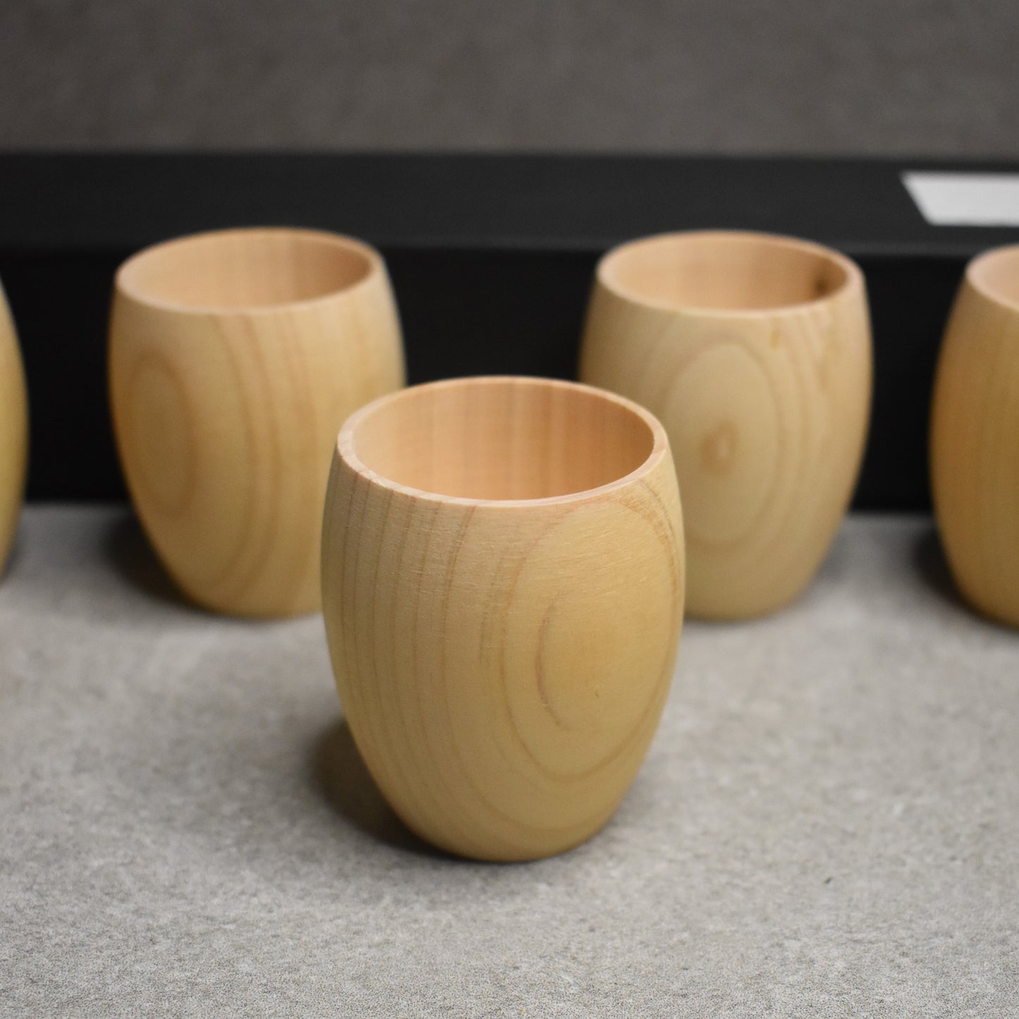 Hinoki Guinomi Sake Cup Set