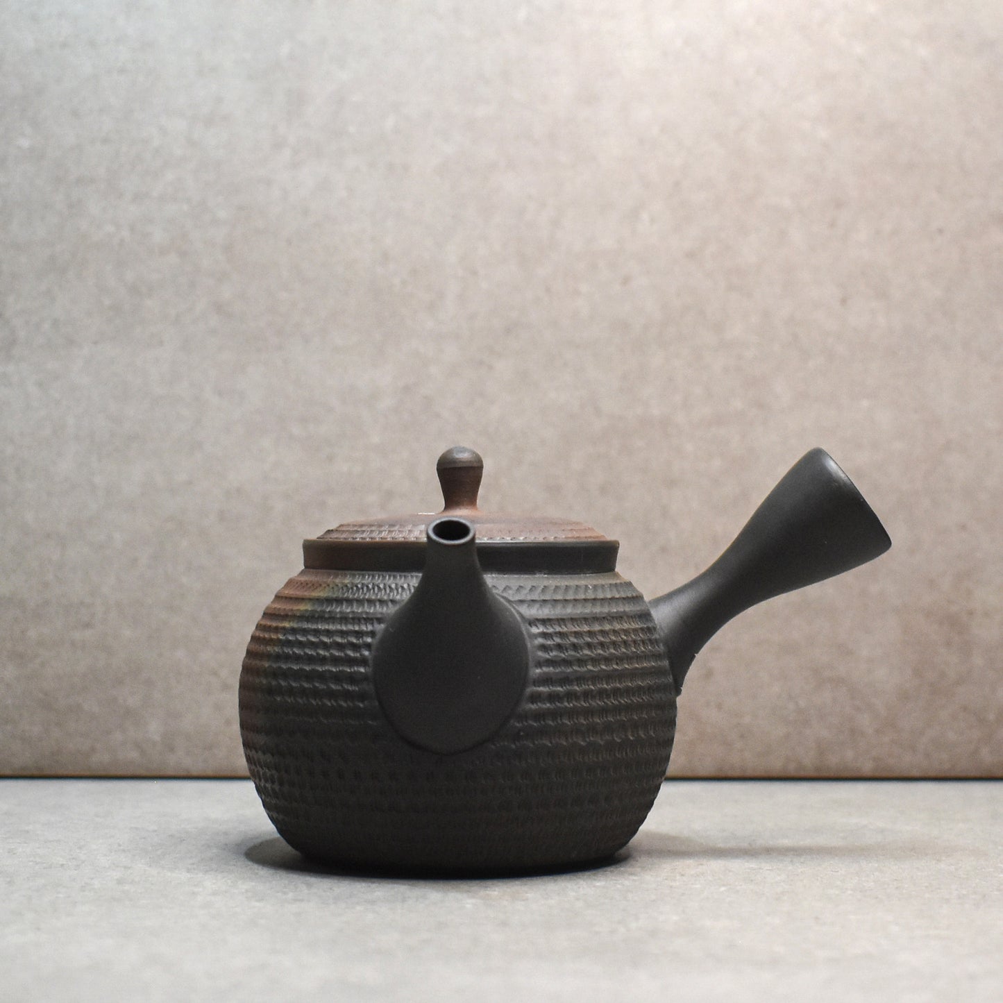 Tokoname: Fire Kiln Varnished Kyusu by Hirotaka Umehara