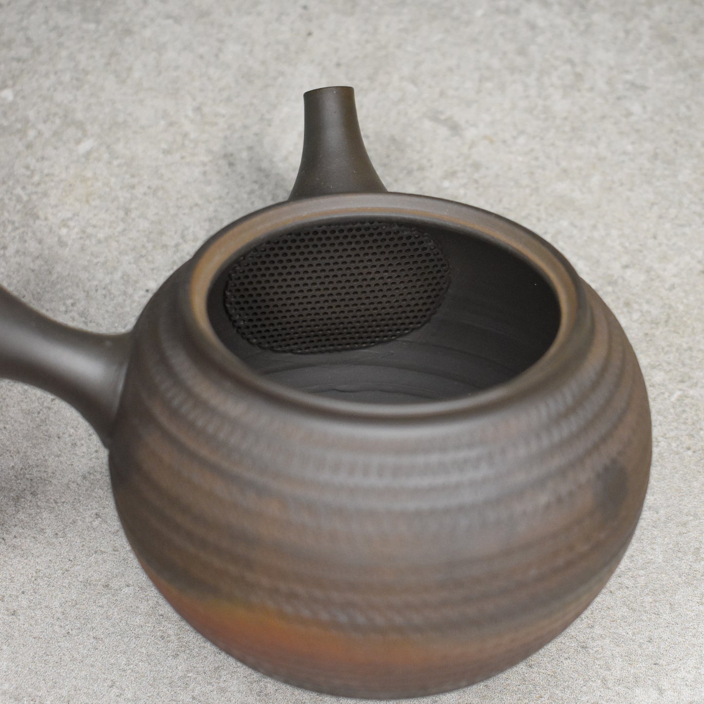 Tokoname: Fire Kiln Varnished Kyusu by Hirotaka Umehara