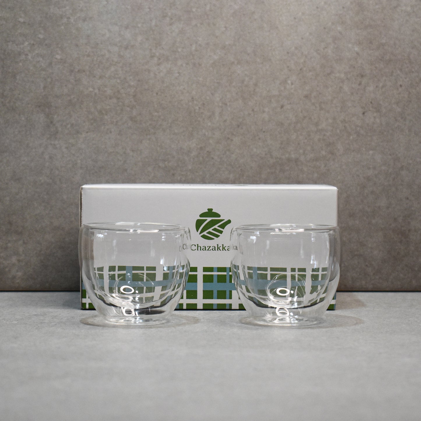 Chazakka: Double Walled Glass Pair