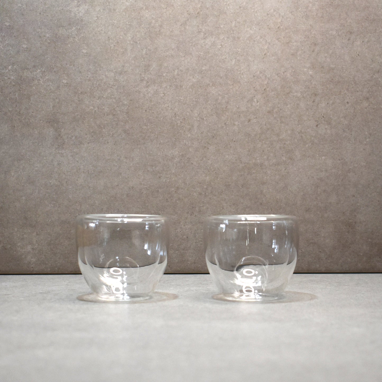 Chazakka: Double Walled Glass Pair
