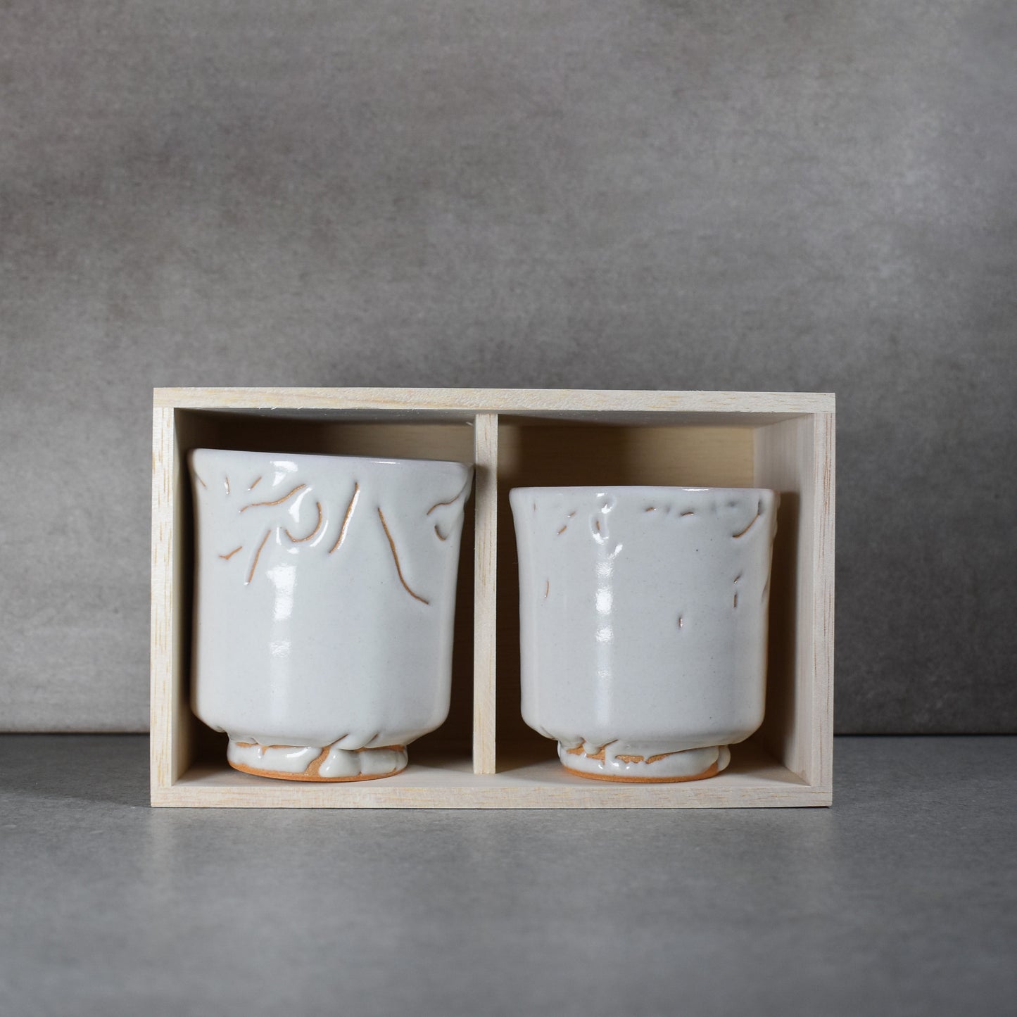 Tenryu Kiln: Hagi-yaki Yunomi Cup Set