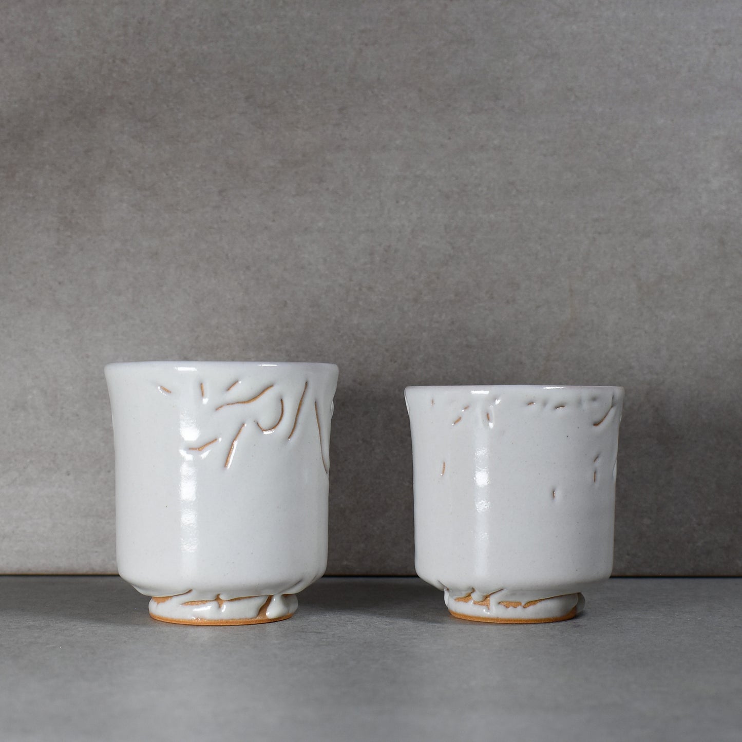 Tenryu Kiln: Hagi-yaki Yunomi Cup Set