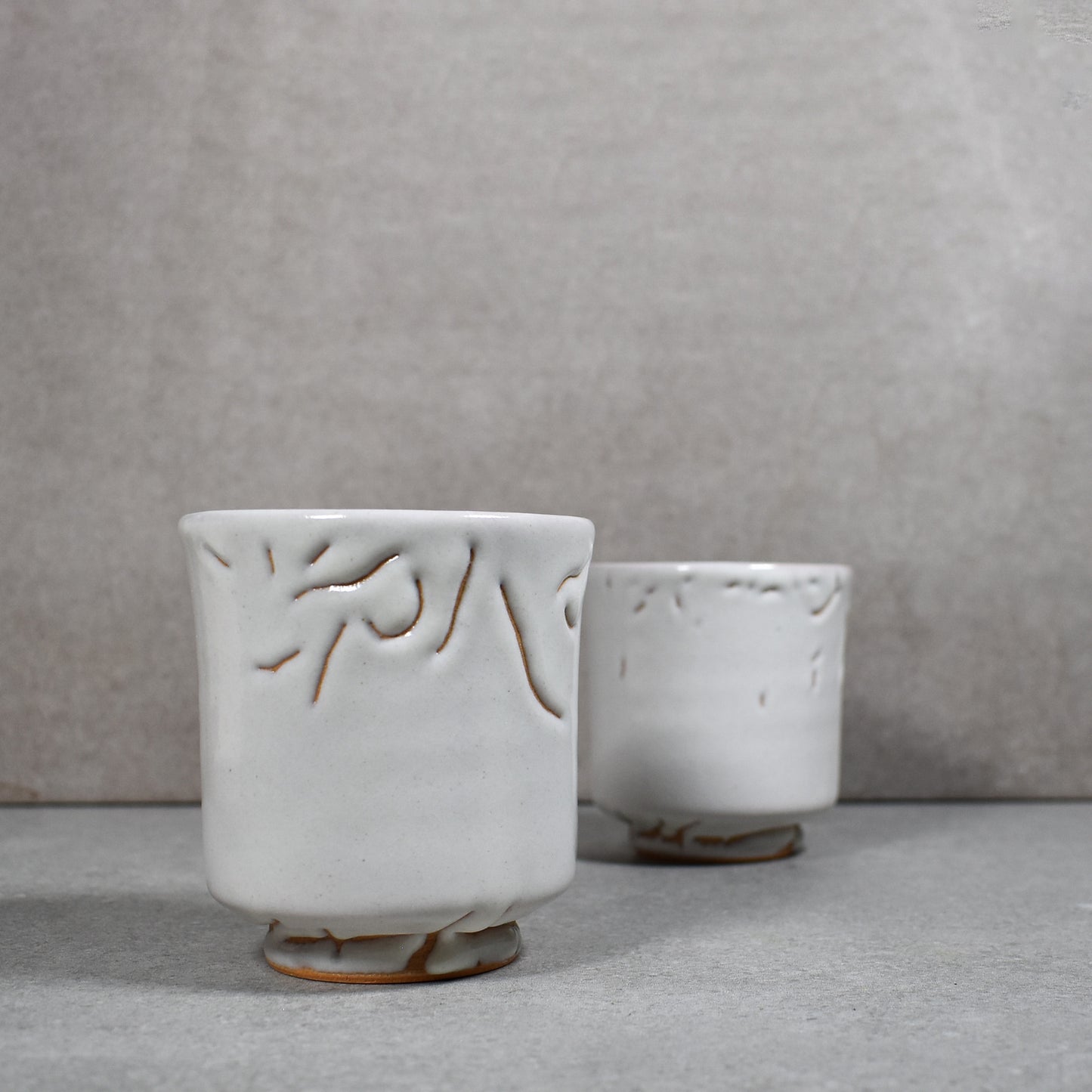 Tenryu Kiln: Hagi-yaki Yunomi Cup Set