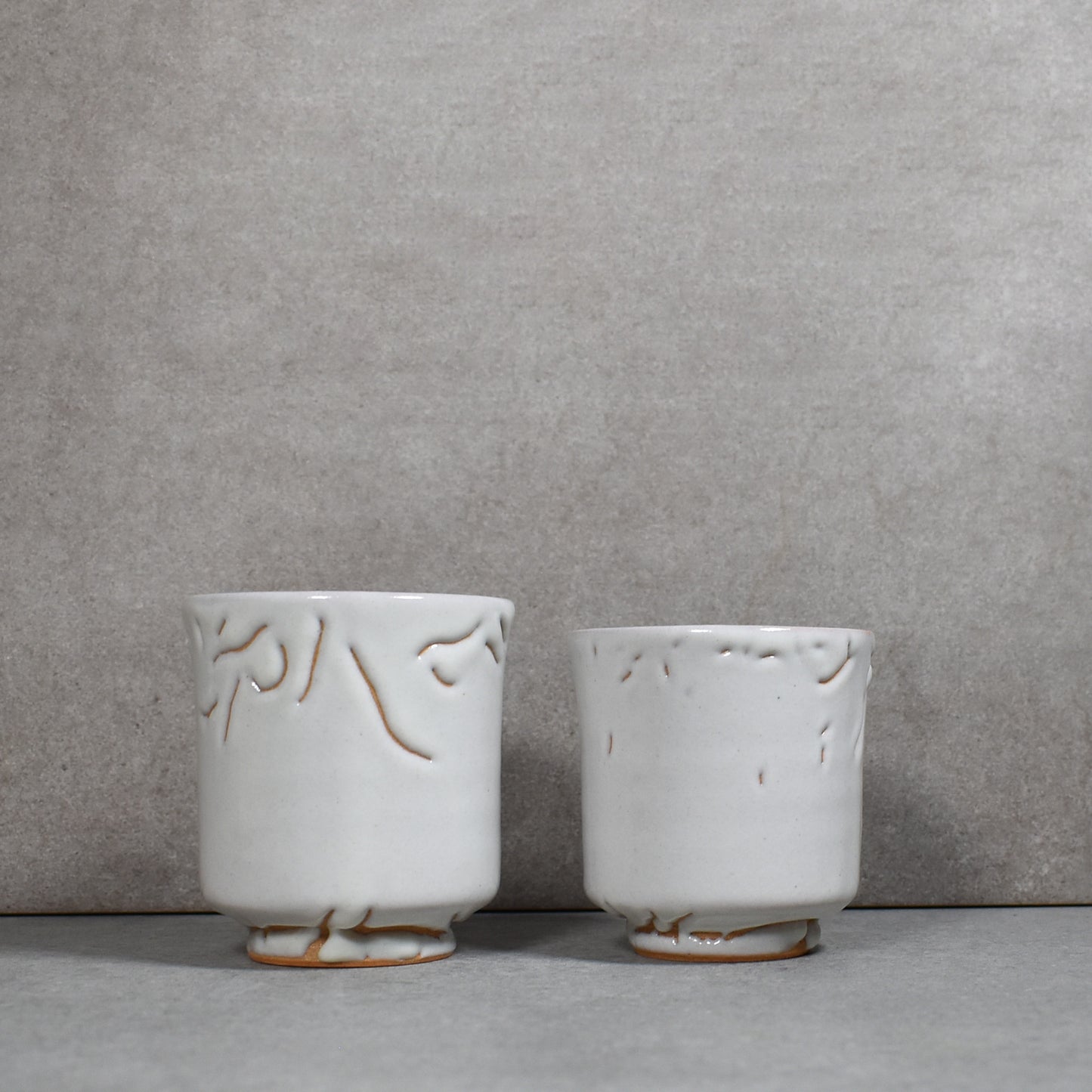 Tenryu Kiln: Hagi-yaki Yunomi Cup Set