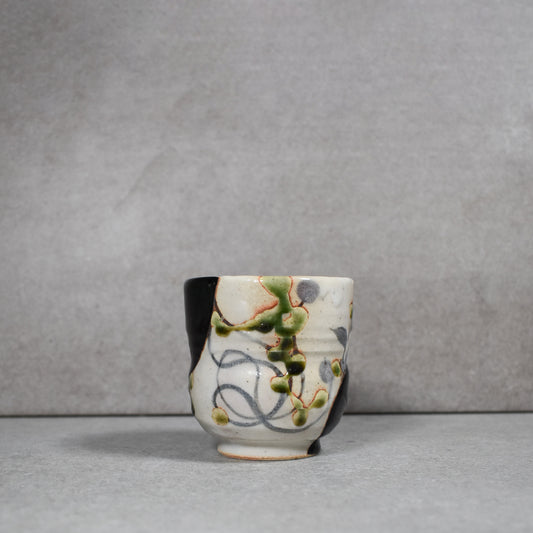Tamayama Kiln:  Oribe Tea Cup