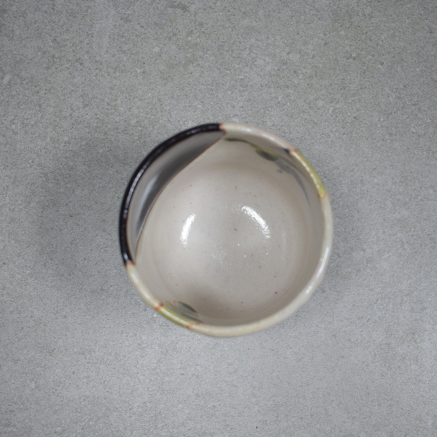 Tamayama Kiln:  Oribe Tea Cup