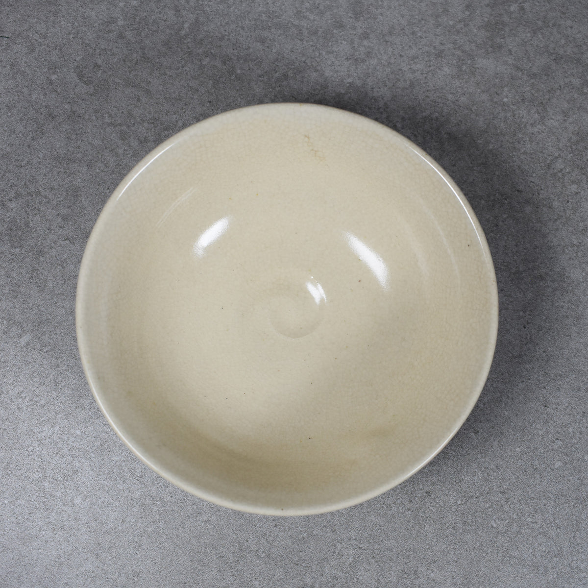 Kyo-yaki Summer Hira-gata Chrysanthemum Chawan