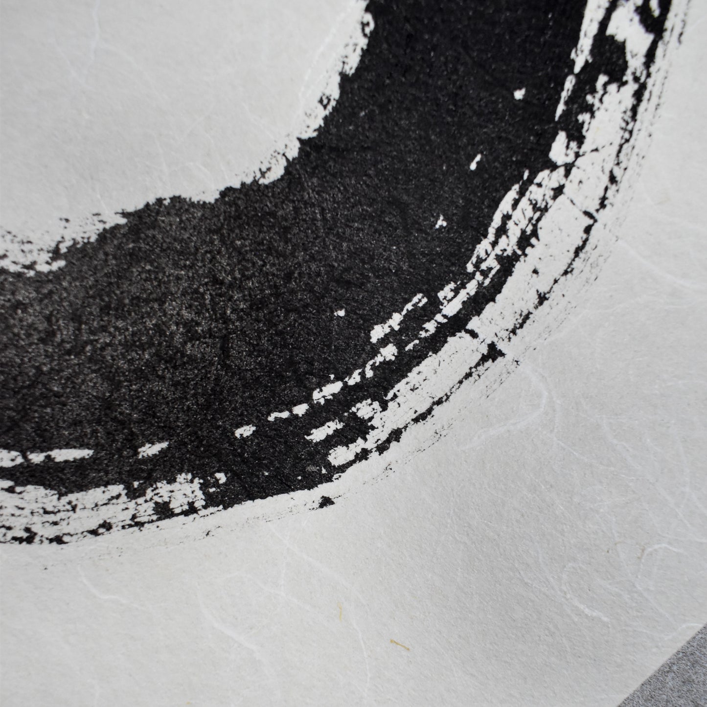 Original Calligraphy Art: A4 Landscape Enso Washi