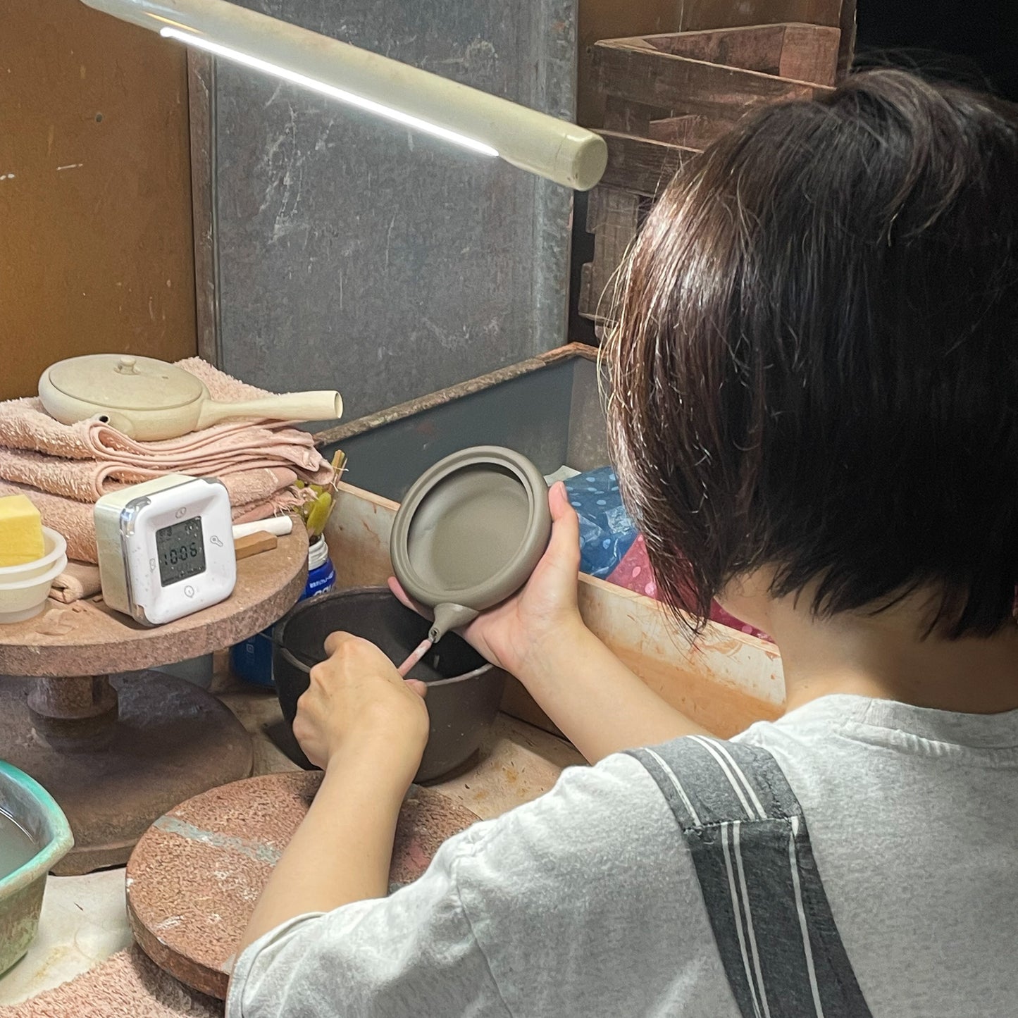 Jinsui kiln: Toki Shirohai Kyusu