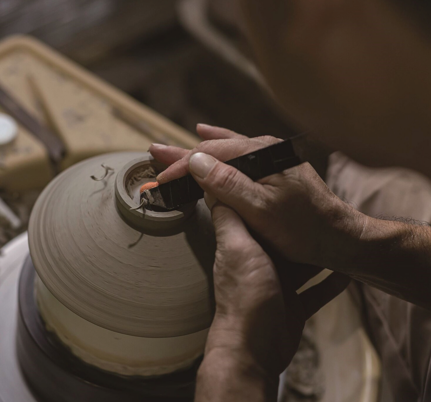 Tokoname: Turquoise Tea Cup by Maekawa Junzo