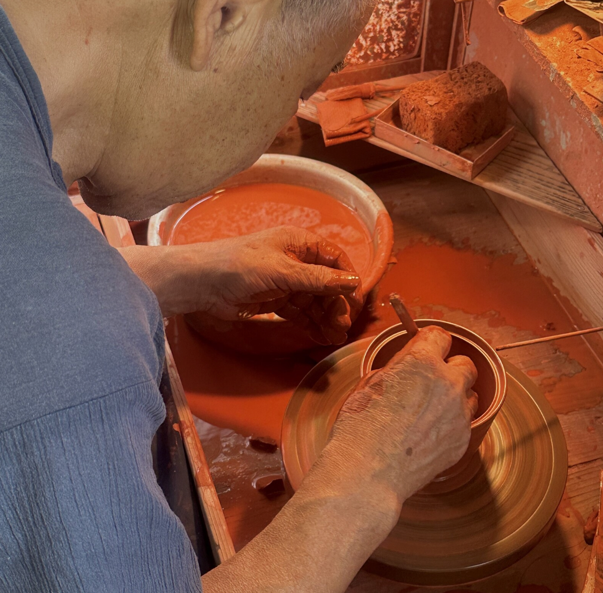 Tokoname: Small Pouch Shape Kyusu by Hirotaka Umehara